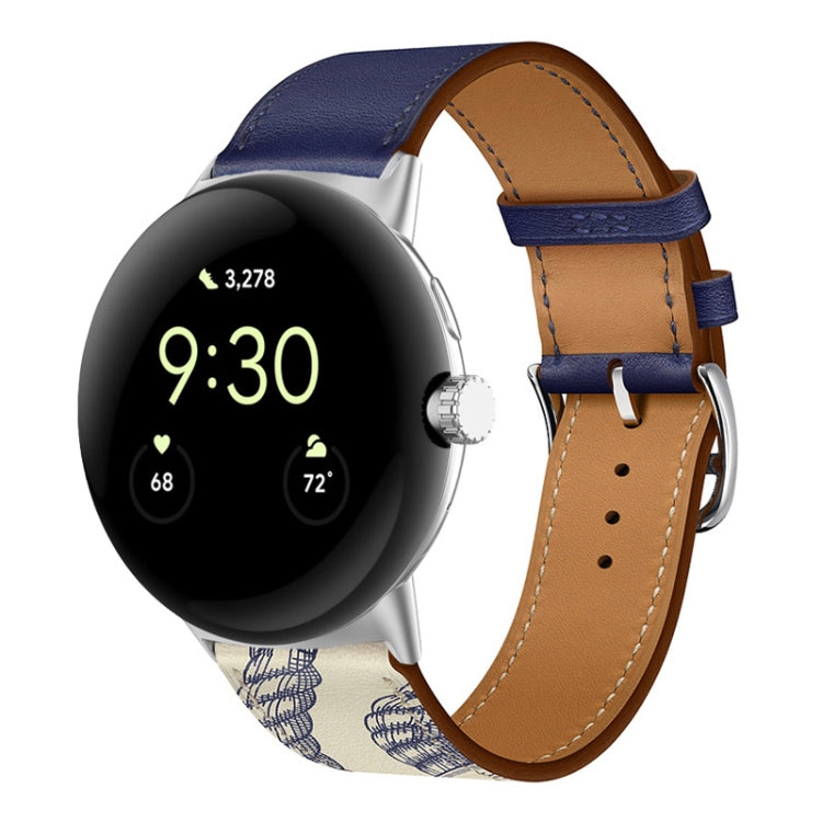 Genuine Leather Watch Band, For Google Pixel Watch 4 / 3 / 2 / 1 41mm