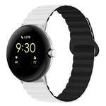 سوار ساعة من السيليكون المغناطيسي مع إبزيم عكسي، لساعات Google Pixel Watch 4 / 3 / 2 / 1 41 مم