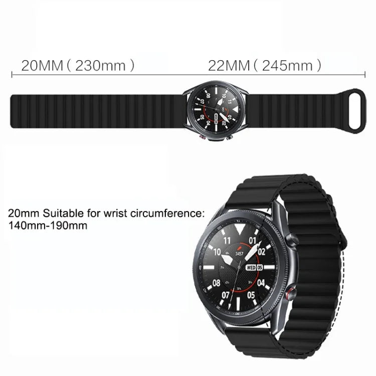 سوار ساعة من السيليكون المغناطيسي مع إبزيم عكسي، لساعات Google Pixel Watch 4 / 3 / 2 / 1 41 مم
