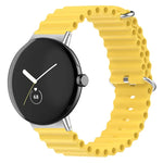 سوار ساعة من السيليكون بلون المحيط، لساعات Google Pixel Watch 4 / 3 / 2 / 1 41 مم