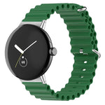 سوار ساعة من السيليكون بلون المحيط، لساعات Google Pixel Watch 4 / 3 / 2 / 1 41 مم