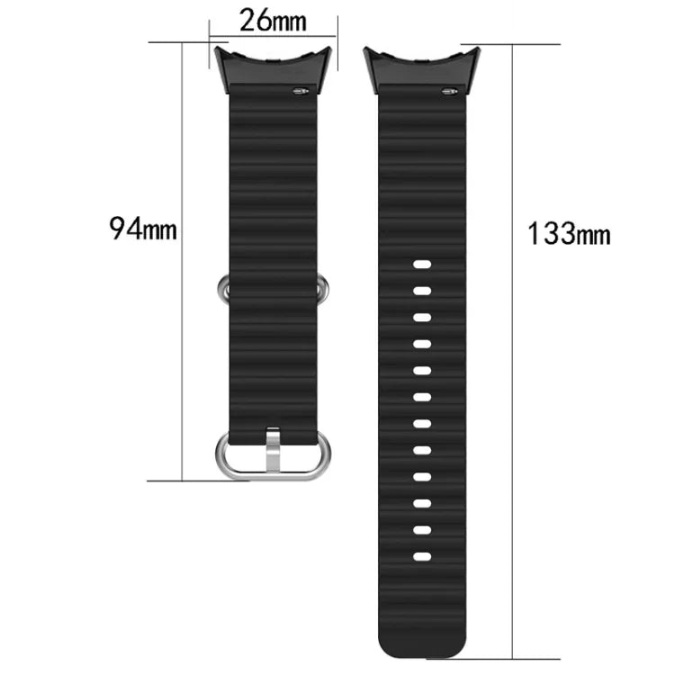 سوار ساعة من السيليكون بلون المحيط، لساعات Google Pixel Watch 4 / 3 / 2 / 1 41 مم