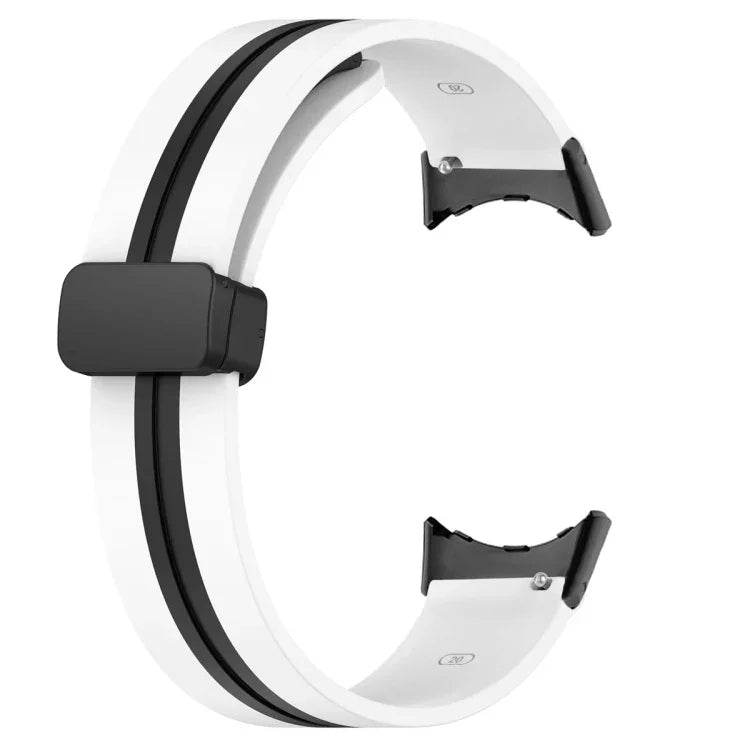 سوار ساعة سيليكون قابل للطي بلونين، لساعة Google Pixel 4 / 3 / 2 / 1 41مم