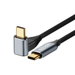لكمبيوتر Steam Deck الجيل الثاني كابل بيانات منحني ستيريو USB-C/Type-C ذكر إلى USB-C/Type-C ذكر بقوة 100 واط، أطوال 0.5م، 1م، 1.5م، 2م، 3م
