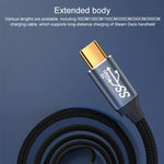 لكمبيوتر Steam Deck الجيل الثاني كابل بيانات منحني ستيريو USB-C/Type-C ذكر إلى USB-C/Type-C ذكر بقوة 100 واط، أطوال 0.5م، 1م، 1.5م، 2م، 3م