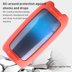 غطاء سيليكون لمكبر صوت بلوتوث مع تأثير إضاءة ملونة وحزام كتف، لـ JBL Pulse 5 أسود، لـ JBL Pulse 5 أحمر، لـ JBL Pulse 5 أزرق