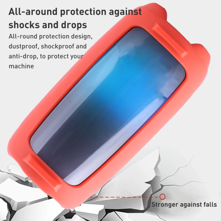 غطاء سيليكون لمكبر صوت بلوتوث مع تأثير إضاءة ملونة وحزام كتف، لـ JBL Pulse 5 أسود، لـ JBL Pulse 5 أحمر، لـ JBL Pulse 5 أزرق
