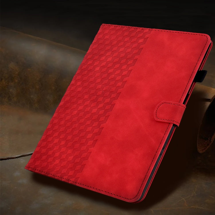 غطاء لوحي ذكي من الجلد بنقشة ماسية لجهاز iPad الجيل العاشر 10.9 2022