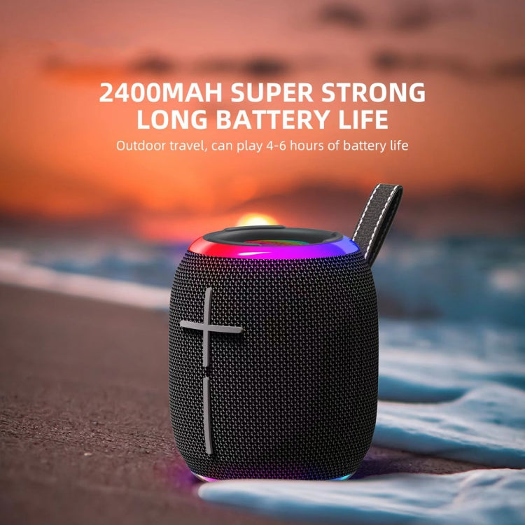 مكبر صوت بلوتوث مقاوم للماء بمعيار IPX7 صغير بقوة 10 واط من HOPESTAR P35 mini للاستخدام الخارجي