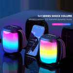 مكبر صوت HOPESTAR P50 mini مقاوم للماء مع إضاءة RGB خارجية وبلوتوث، P50 mini