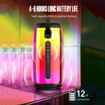 مكبر صوت HOPESTAR P49 Tone Pulse مقاوم للماء مع إضاءة RGB وبلوتوث، P49(أزرق)، P49(أسود)، P49(رمادي)