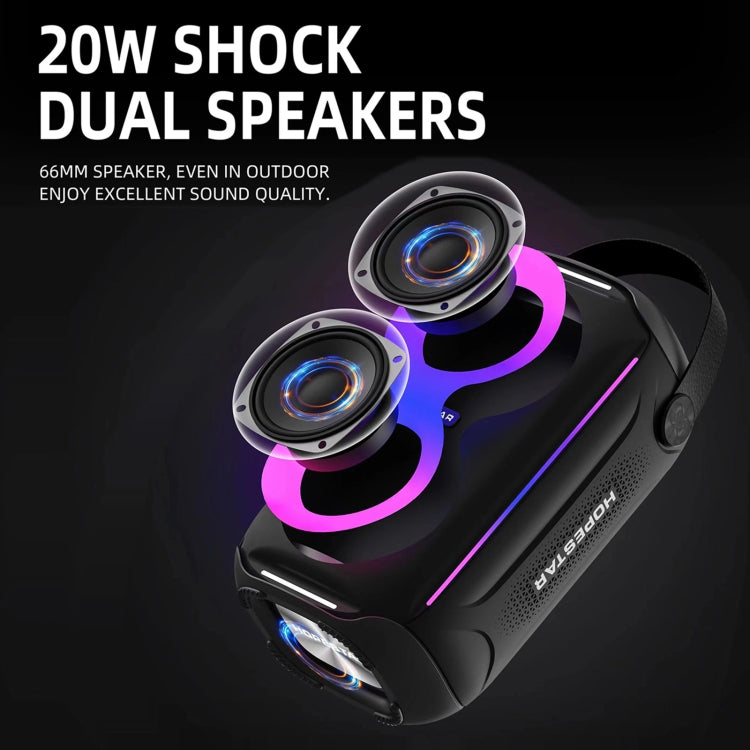 مكبر صوت HOPESTAR Party200 mini محمول مع إضاءة Tone Pulse RGB وبلوتوث، Party200 mini