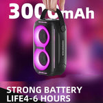 مكبر صوت HOPESTAR Party200 mini محمول مع إضاءة Tone Pulse RGB وبلوتوث، Party200 mini