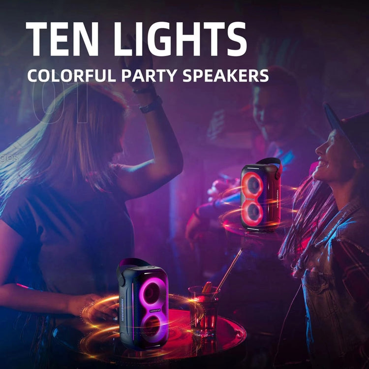 مكبر صوت HOPESTAR Party200 mini محمول مع إضاءة Tone Pulse RGB وبلوتوث، Party200 mini