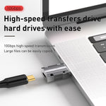 محول مستقيم من Type-C أنثى إلى USB 3.0 ذكر بقوة 120 واط من سبائك الزنك، Type-C أنثى إلى USB 3.0 ذكر مستقيم