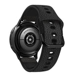 Universal TPU Litchi Texture Leather Watch Band, 20mm, 22mm