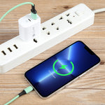 شاحن سريع PD بقدرة 20 واط بمنفذ USB-C/Type-C + QC 3.0 USB، المواصفات: قابس الولايات المتحدة