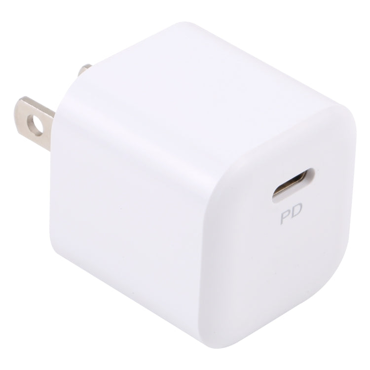 شاحن سريع 20 واط PD USB-C/Type-C، المواصفات: قابس الولايات المتحدة، قابس الولايات المتحدة