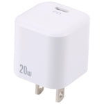 شاحن سريع 20 واط PD USB-C/Type-C، المواصفات: قابس الولايات المتحدة، قابس الولايات المتحدة