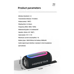 مكبر صوت HOPESTAR P60 مقاوم للماء بمعيار IPX6 بقوة 10W وقطر 66مم مع بلوتوث خارجي