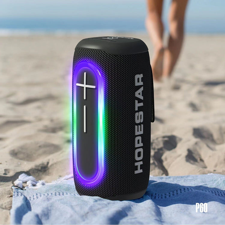 مكبر صوت HOPESTAR P60 مقاوم للماء بمعيار IPX6 بقوة 10W وقطر 66مم مع بلوتوث خارجي