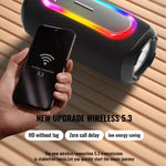 مكبر صوت HOPESTAR P60 مقاوم للماء بمعيار IPX6 بقوة 10W وقطر 66مم مع بلوتوث خارجي