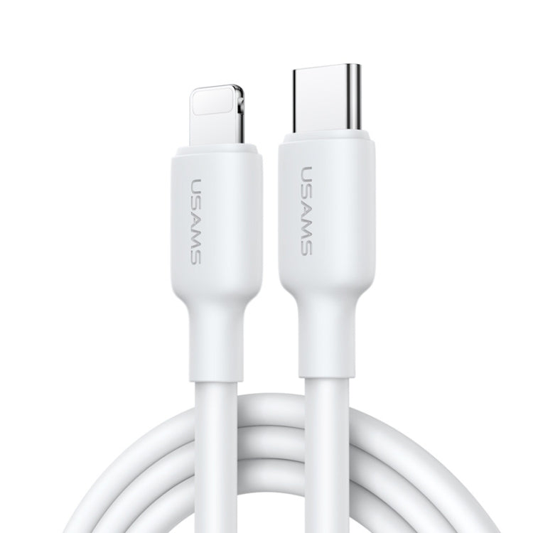 كابل شحن بيانات USAMS US-SJ610 U84 PD20W USB-C / Type-C إلى 8 دبابيس، PD20W 8 دبابيس 1 متر