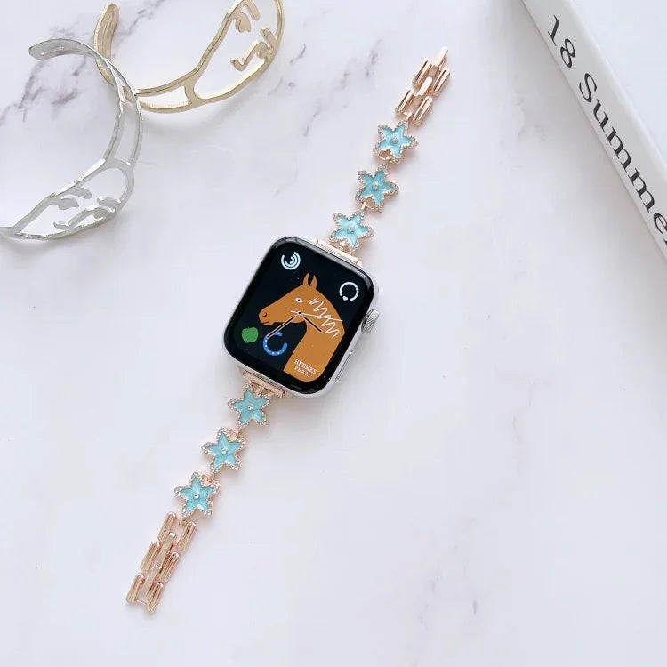 Metal Bracelet Watch Band, For Apple Watch Series 8&7 45mm / SE 2&6&SE&5&4 44mm, For Apple Watch Series 8&7 41mm / SE 2&6&SE&5&4 40mm
