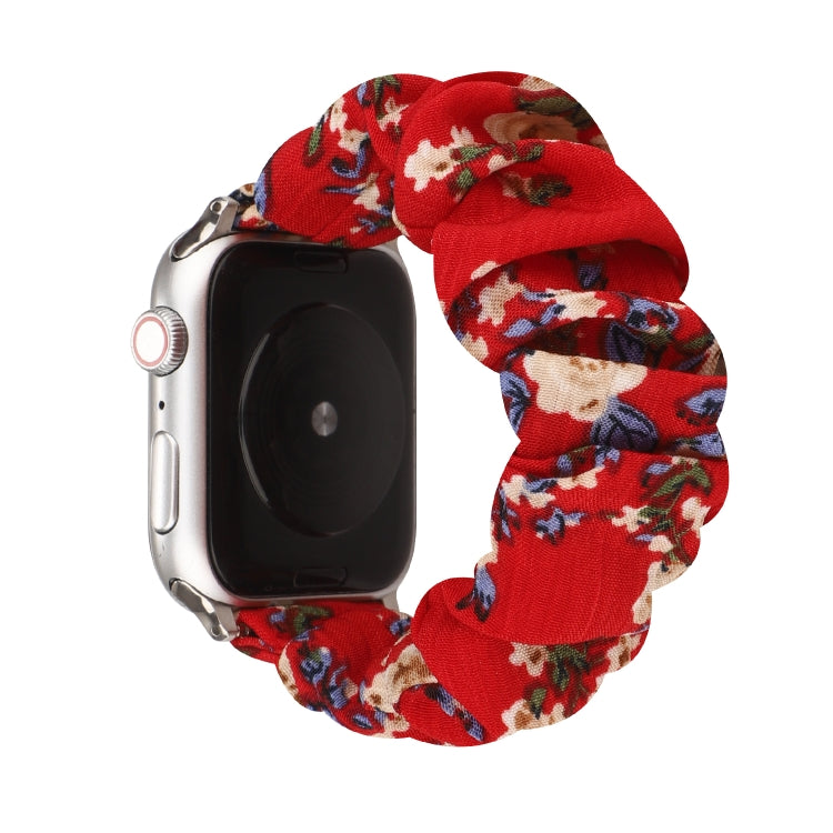 سوار ساعة من القماش وحلقة شعر من الفولاذ المقاوم للصدأ، لسلسلة Apple Watch 8 و7 مقاس 41 مم / SE 2 و6 وSE و5 و4 مقاس 40 مم / 3 و2 و1 مقاس 38 مم، لساعات Apple Watch Ultra مقاس 49 مم / سلسلة 8 و7 مقاس 45 مم / SE 2 و6 وSE و5 و4 مقاس 44 مم / 3 و2 و1 مقاس 42 مم