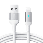 كابل شحن سريع 2.4A USB-A إلى 8 بن من سلسلة Extraordinary من JOYROOM S-UL012A10، 20 واط 8 بن، 1.2م
