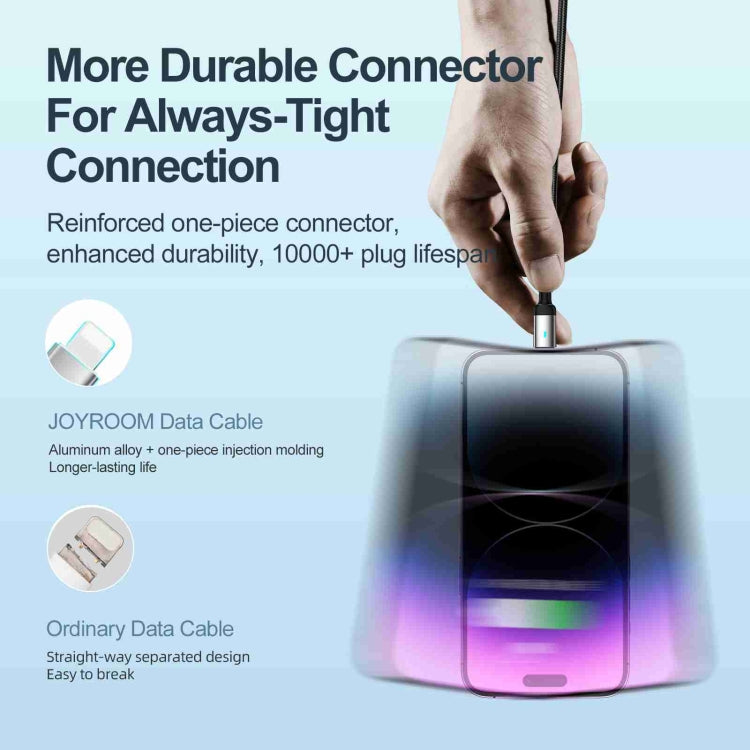 كابل شحن سريع 2.4A USB-A إلى 8 بن من سلسلة Extraordinary من JOYROOM S-UL012A10، 20 واط 8 بن، 1.2م