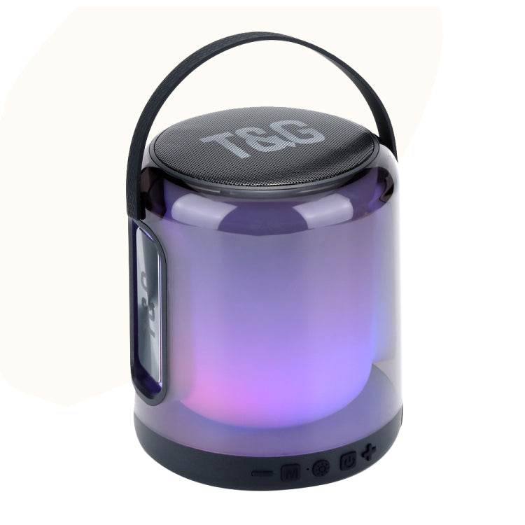 مكبر صوت T&G TG376 محمول خارجي مع إضاءة LED RGB متعددة الألوان ومضخم صوت بلوتوث لاسلكي