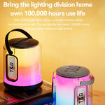 مكبر صوت T&G TG376 محمول خارجي مع إضاءة LED RGB متعددة الألوان ومضخم صوت بلوتوث لاسلكي