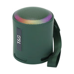 مكبر صوت T&G TG373 محمول خارجي مع إضاءة LED RGB متعددة الألوان ومضخم صوت بلوتوث لاسلكي