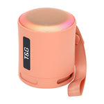 مكبر صوت T&G TG373 محمول خارجي مع إضاءة LED RGB متعددة الألوان ومضخم صوت بلوتوث لاسلكي