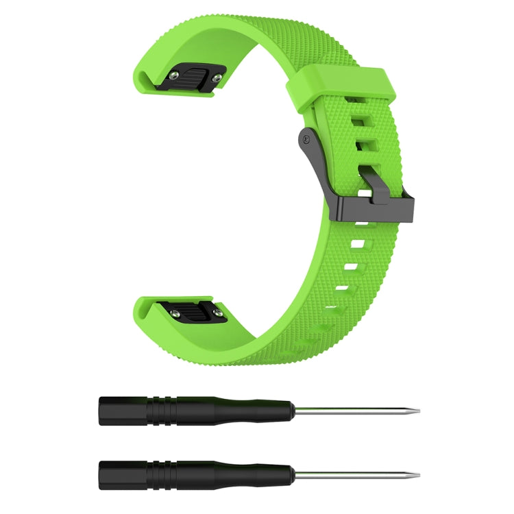 For Garmin Fenix 5S (20mm) Silicone Replacement Wrist Strap Watchband