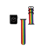 سوار ساعة من القماش الأسود مع إبزيم، لسلسلة Apple Watch 8&7 مقاس 41مم، لسلسلة Apple Watch 8&7 مقاس 45مم