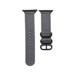 سوار ساعة من القماش الأسود مع إبزيم، لسلسلة Apple Watch 8&7 مقاس 41مم، لسلسلة Apple Watch 8&7 مقاس 45مم