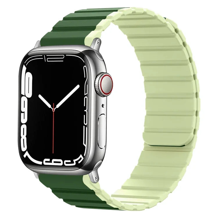 سوار ساعة ذكي مغناطيسي من السيليكون، لسلسلة Apple Watch 8&7 مقاس 41مم، لسلسلة Apple Watch 8&7 مقاس 45مم