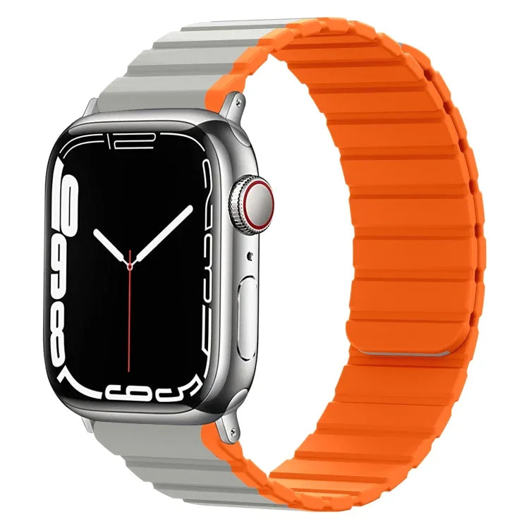 سوار ساعة ذكي مغناطيسي من السيليكون، لسلسلة Apple Watch 8&7 مقاس 41مم، لسلسلة Apple Watch 8&7 مقاس 45مم