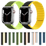 سوار ساعة ذكي مغناطيسي من السيليكون، لسلسلة Apple Watch 8&7 مقاس 41مم، لسلسلة Apple Watch 8&7 مقاس 45مم