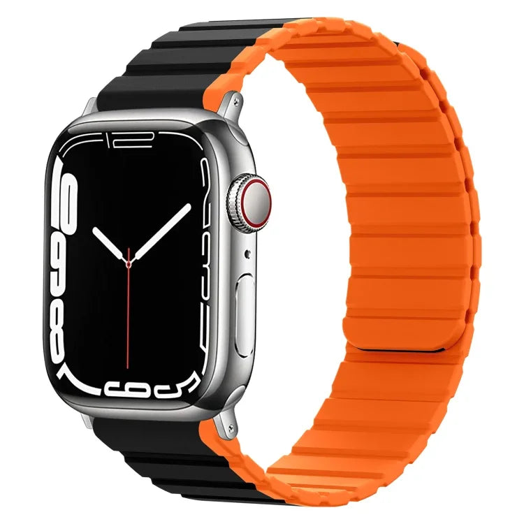 سوار ساعة ذكي مغناطيسي من السيليكون، لسلسلة Apple Watch 8&7 مقاس 41مم، لسلسلة Apple Watch 8&7 مقاس 45مم