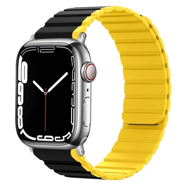 سوار ساعة ذكي مغناطيسي من السيليكون، لسلسلة Apple Watch 8&7 مقاس 41مم، لسلسلة Apple Watch 8&7 مقاس 45مم