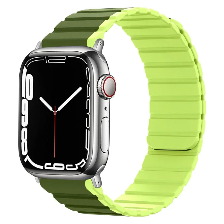 سوار ساعة ذكي مغناطيسي من السيليكون، لسلسلة Apple Watch 8&7 مقاس 41مم، لسلسلة Apple Watch 8&7 مقاس 45مم