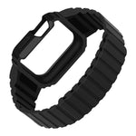 سوار ساعة بإطار مدمج من السيليكون، لسلسلة Apple Watch 8&7 مقاس 41مم / SE 2&6&SE&5&4 مقاس 40مم، لسلسلة Apple Watch Ultra 49مم، لسلسلة Apple Watch 8&7 مقاس 45مم / SE 2&6&SE&5&4 مقاس 44مم