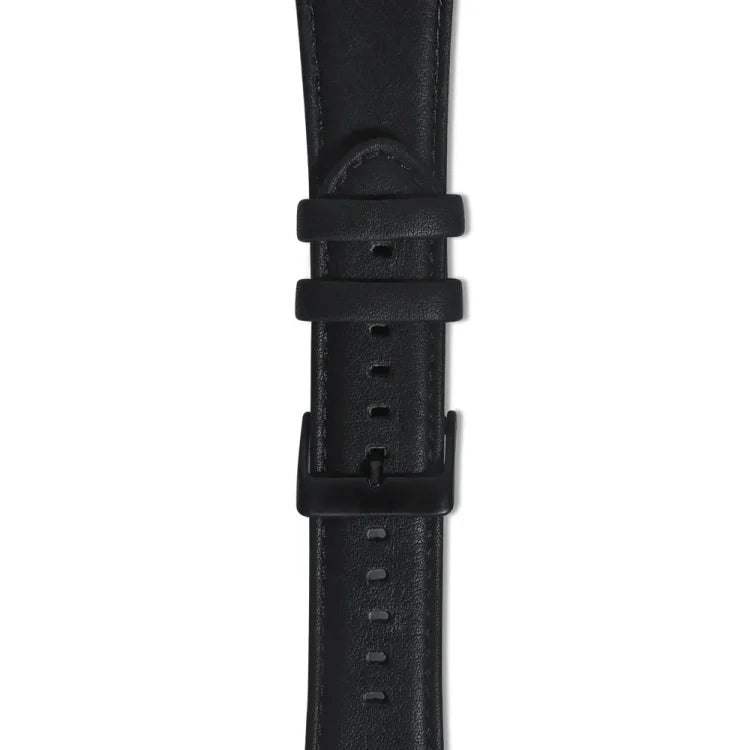 سوار ساعة من الجلد الطبيعي مشمع بالزيت، لساعات Amazfit GTR 47 مم / Pace / Stratos، لساعات Amazfit 2 Stratos، لساعات Ticwatch Pro / E2 / S2، لساعات Pebble الجيل الأول، لساعات Pebble Time