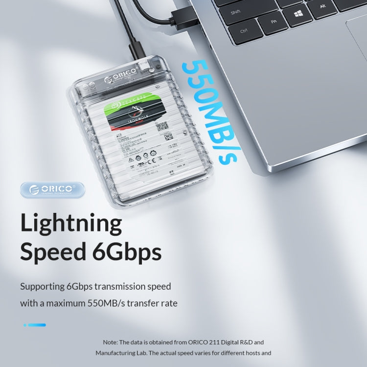 علبة خارجية لهارد ديسك USB3.0 مقاس 2.5 بوصة ORICO 2139C3-V1