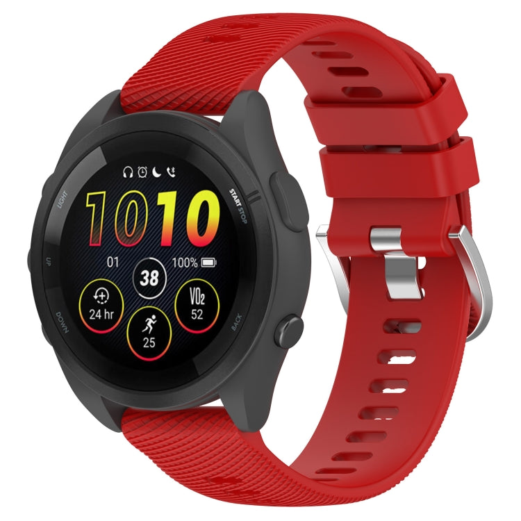 18mm Solid Color Silicone Watch Band, For Garmin Forerunner 265S