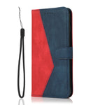 Dual-color Stitching Leather Phone Case, For Nokia X10 / X20