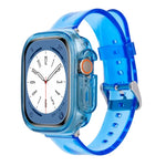 سوار ساعة مع غطاء TPU شفاف بتصميم جليدي، لسلسلة Apple Watch Ultra 3 / 2 / 1 مقاس 49مم